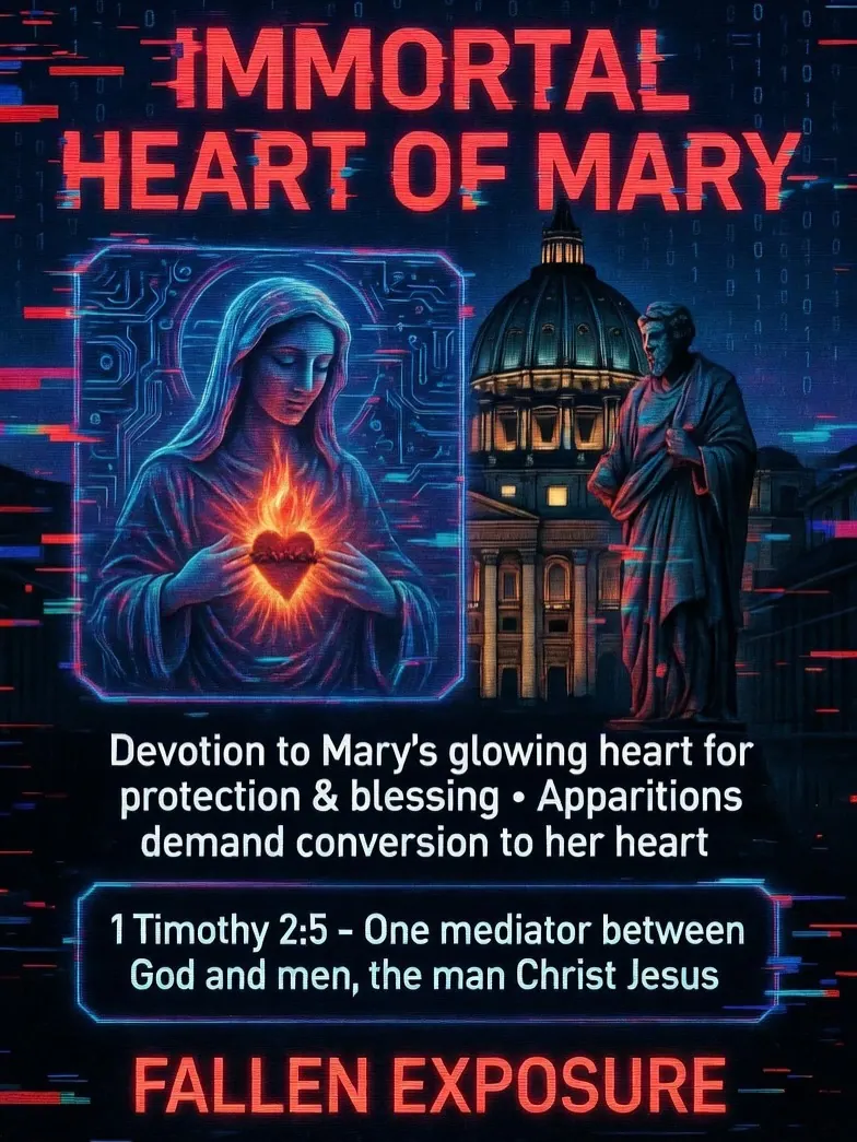Roman Catholicism is filled with superstitions: glowing hearts, rosary luck charms,…: slide 2 of 11