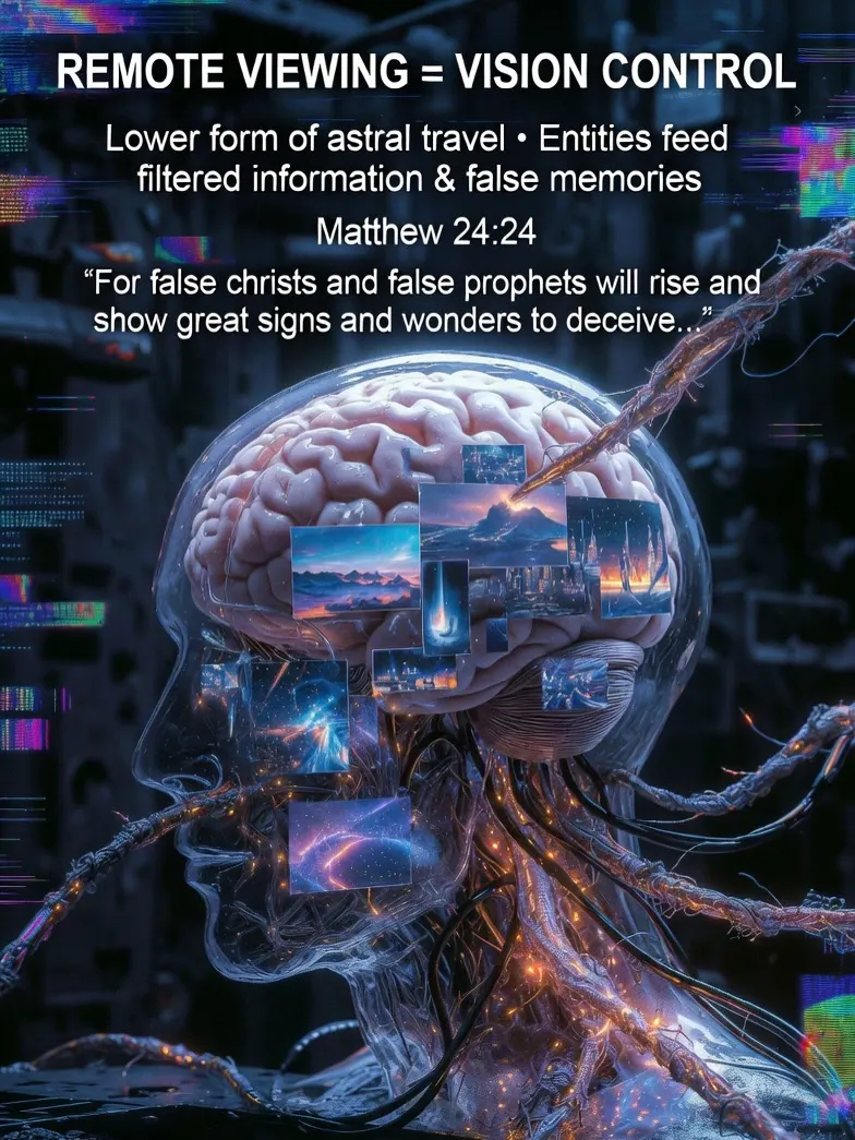 Astral projection, DMT trips, and remote viewing aren’t “spiritual gifts” or human…: slide 4 of 7