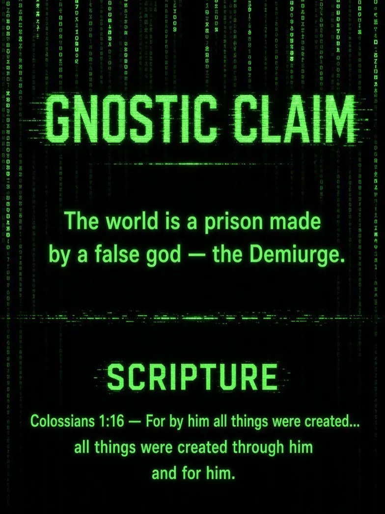 The Matrix is soaked in Gnostic themes: slide 2 of 9
