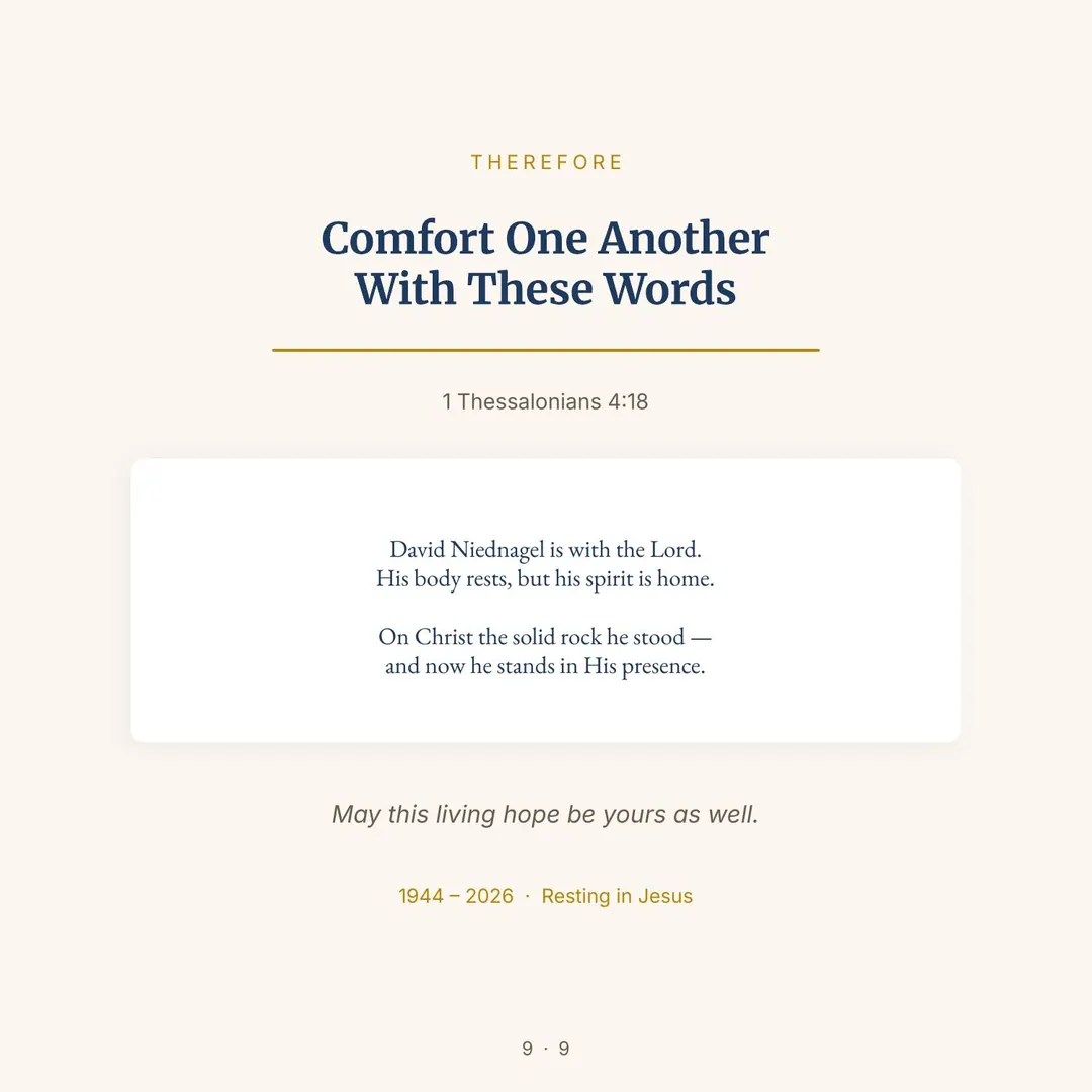 Pastor David: slide 9 of 9