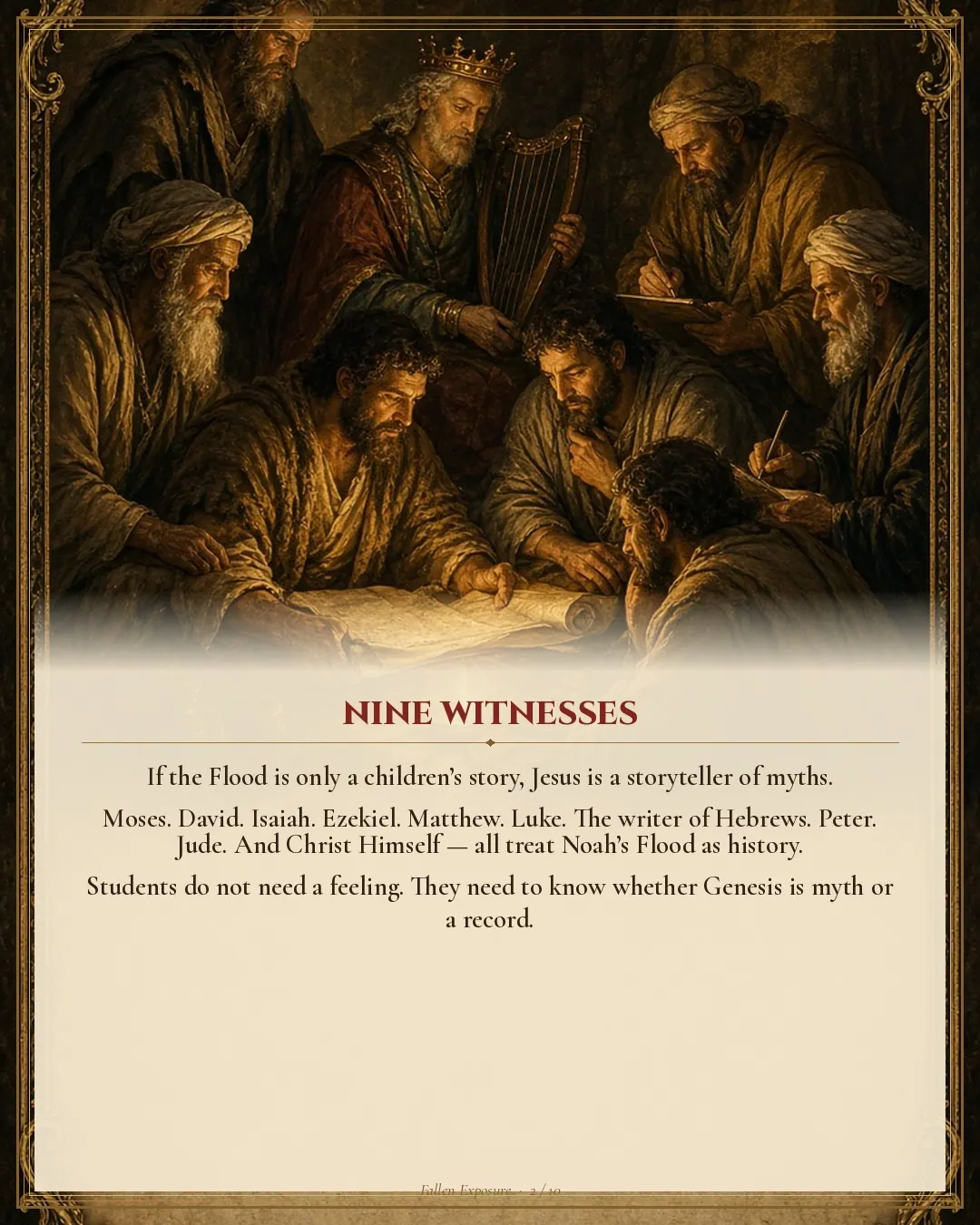 THE FLOOD IS HISTORY.: slide 2 of 11