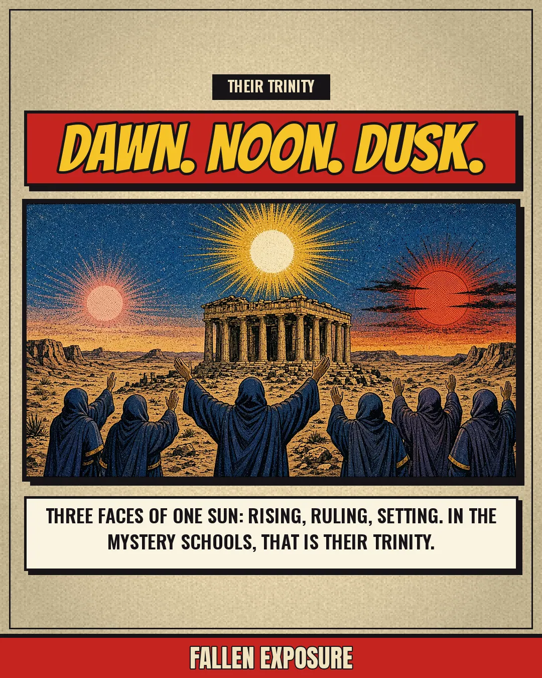 MYSTERY BABYLON — EPISODE 2: THE SUN OF GOD: slide 6 of 10