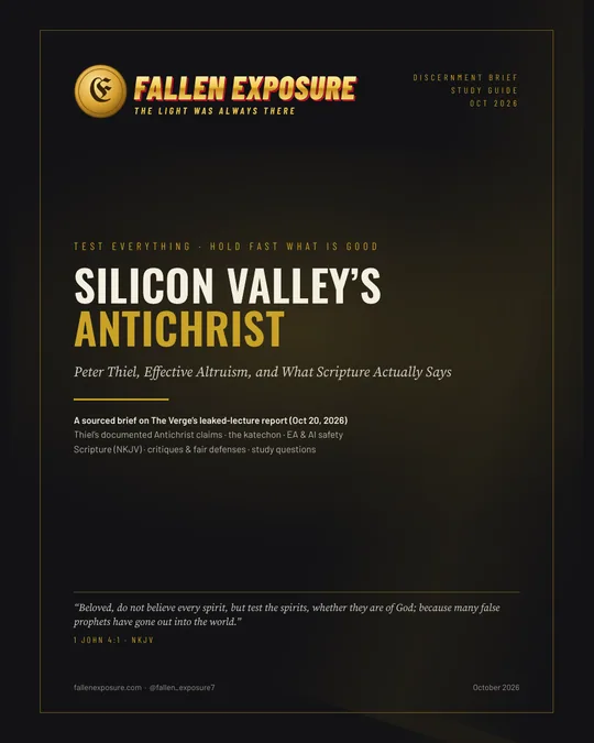 Cover: Silicon Valley’s Antichrist: Peter Thiel, Effective Altruism, and What Scripture Actually Says